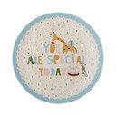 Farfurie pentru copii albastru-deschis/crem din gresie ø 16 cm Celebrate – Bloomingville Mini