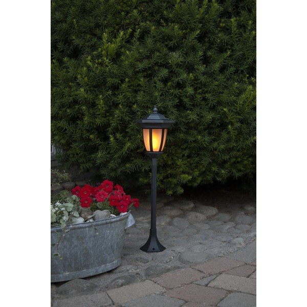 Corp de iluminat solar de exterior cu LED Star Trading Flame, negru-image-1