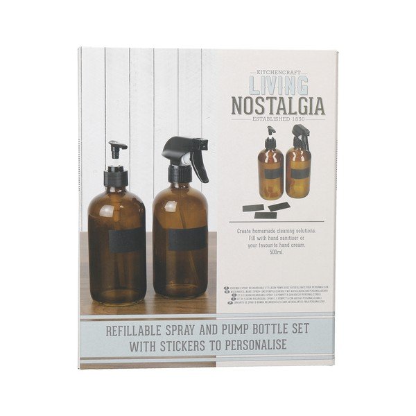 Set de 2 sticle pentru agenți de curățare Kitchen Craft Living Nostalgia-image-3