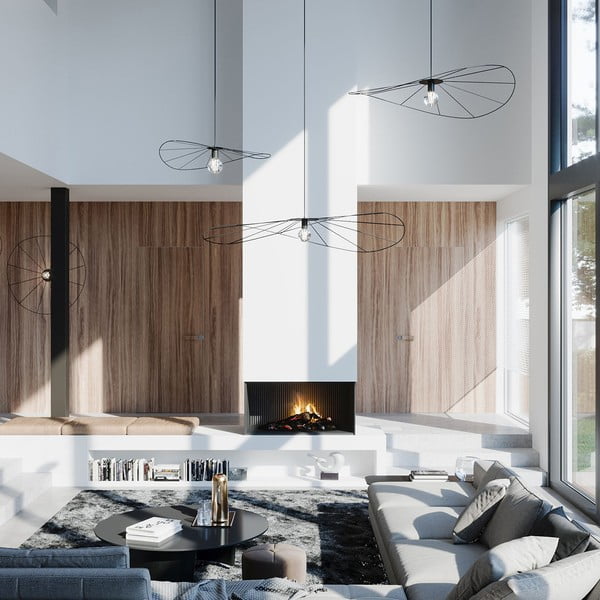 Lustră neagră ø 70 cm Elliot – Sollux-image-1