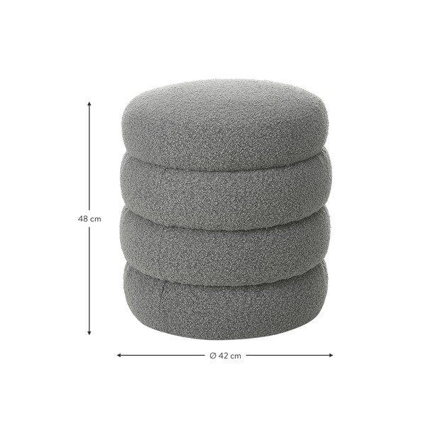 Taburet gri Alto - Westwing Collection-image-4
