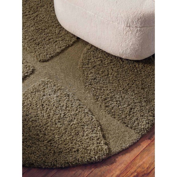 Covor kaki țesut manual rotund ø 160 cm Lambeth Jasper – Ted Baker-image-3