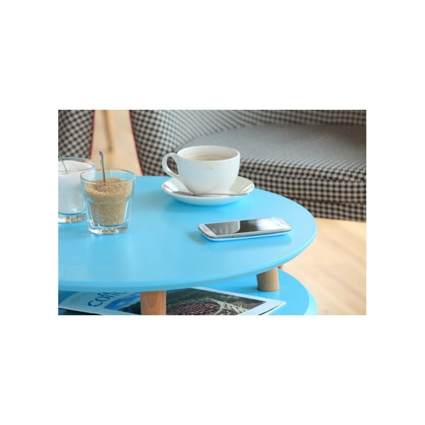 Măsuță de cafea Ragaba UFO Ø 57 cm, gri deschis-image-4