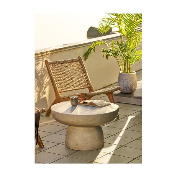 Măsuță de cafea pentru exterior rotundă din ceramică ø 60 cm Bonnet – House Nordic-image-1