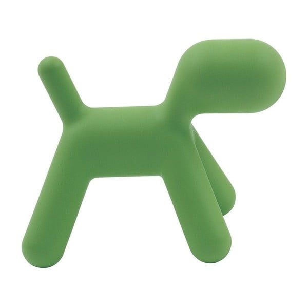 Scaun în formă de câine pentru copii Magis Puppy, înălțime 55,5 cm, verde