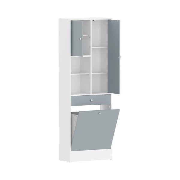 Dulap de baie alb-gri 63x181 cm Combi – TemaHome-image-3