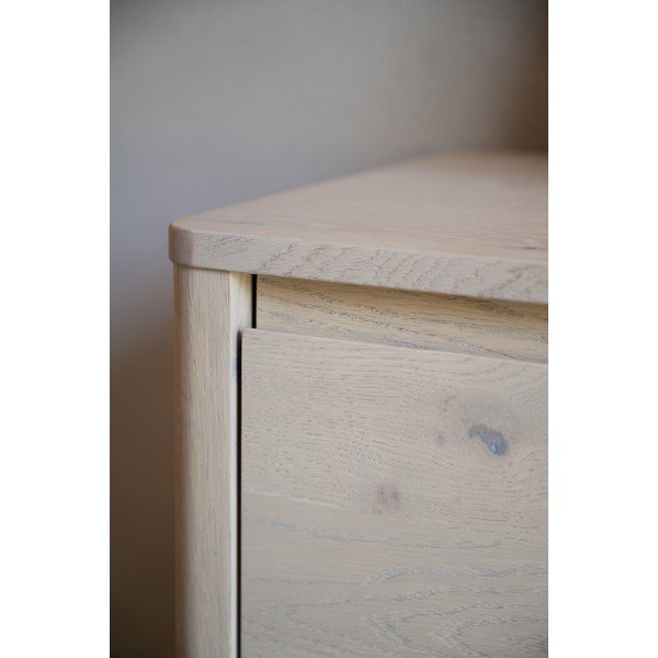 Comodă în culoare naturală deschisă cu aspect de lemn de stejar 180x50x40 cm Melstone – Rowico-image-3