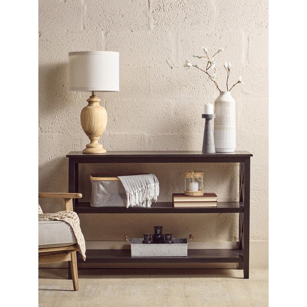 Etajeră neagră din lemn de pin 120x81x40 cm Heritage – Premier Housewares-image-1