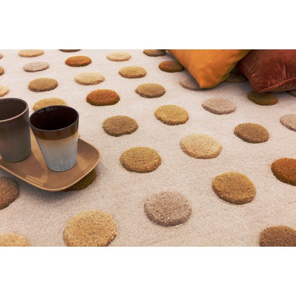 Covor galben handmade din lână 160x230 cm Dotty – Asiatic Carpets-image-3