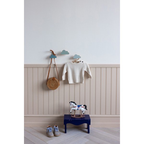 Cârlige albastru-deschis 3 buc. de montat pe perete din lemn de fag Cloud – Cam Cam Copenhagen-image-1