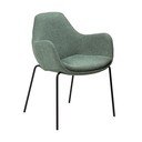 Fotoliu verde deschis cu tapițerie din țesătură bouclé Zimmer – DAN-FORM Denmark