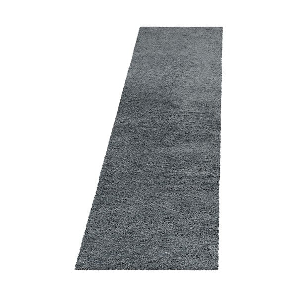 Covor tip traversă gri 80x250 cm Fluffy – Ayyildiz Carpets