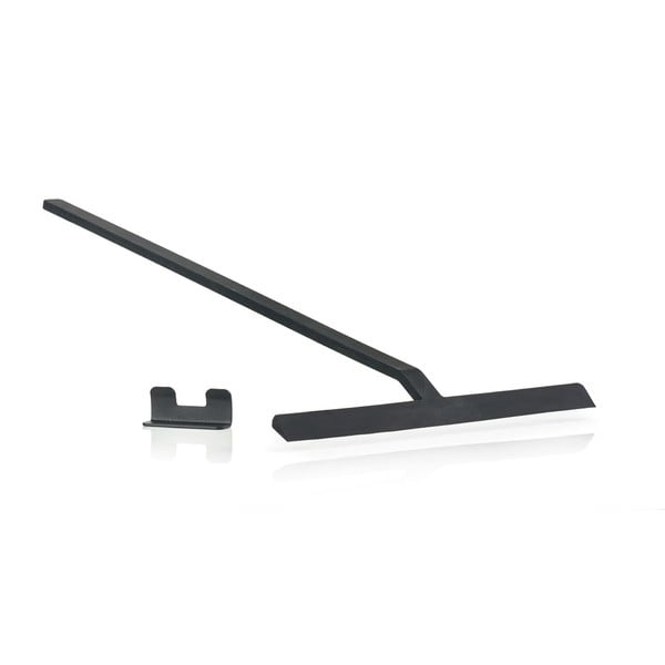 Racletă duș cu suport Zona Rim, lățime 30 cm, negru-image-2