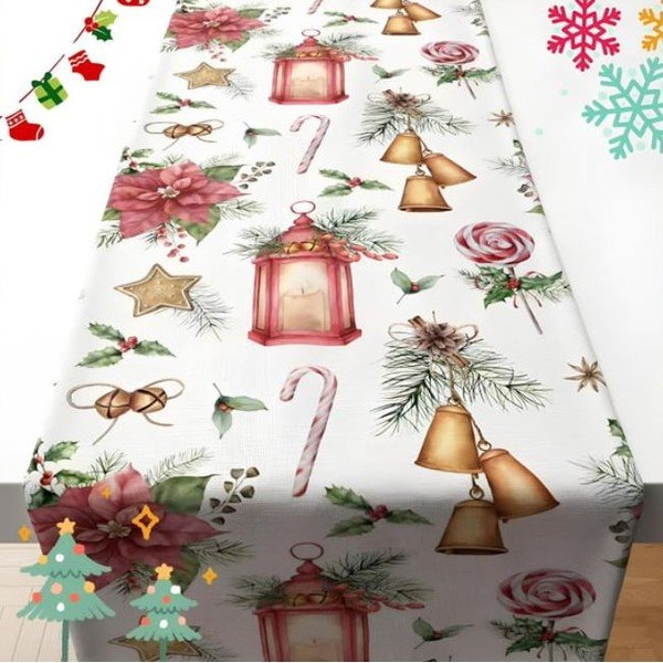 Napron de masă 45x140 cm  cu model de Crăciun Merry Christmas – Mila Home-image-2