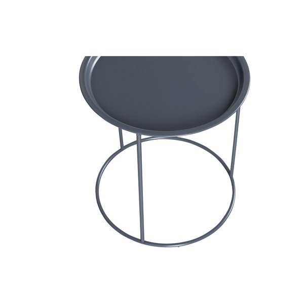 Măsuță auxiliară WOOOD Ivar, ø 40 cm, gri-image-3