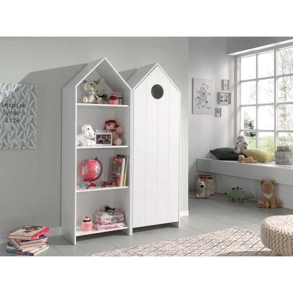 Șifonier de copii alb deschis 115x171,5 cm CASAMI – Vipack-image-1