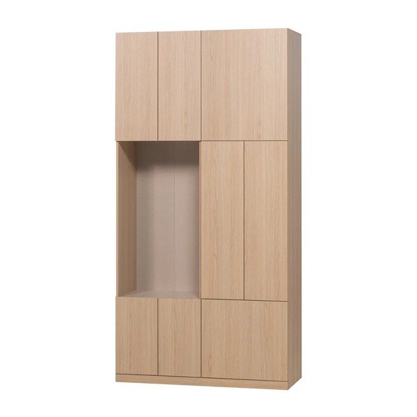 Dulap modular în culoare naturală 108x215 cm Build – WOOOD-image-2