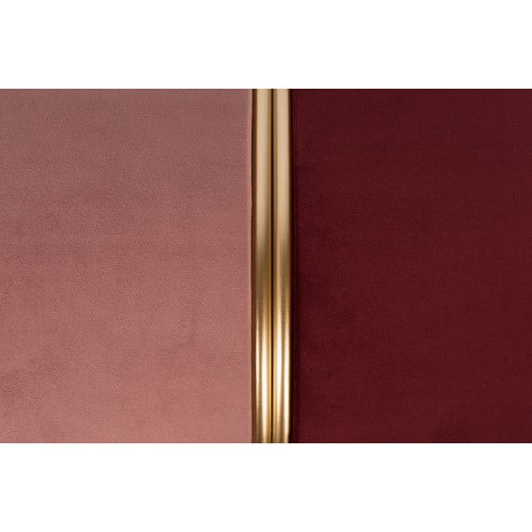 Taburet roșu-roz cu tapițerie din catifea Bubbly – White Label-image-3