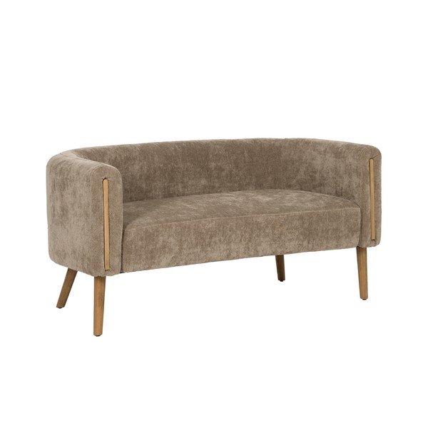 Canapea maro cu tapițerie din chenille 142 cm Birch – Ixia-image-2