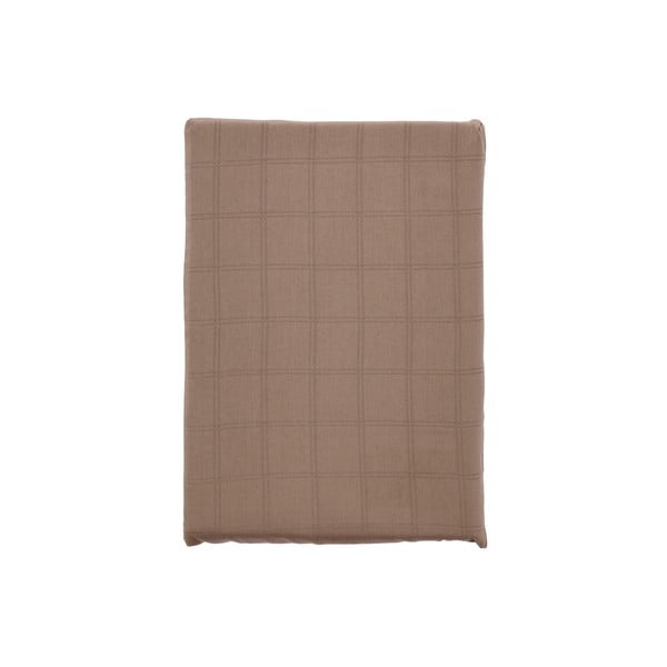 Lenjerie de pat maro din damasc pentru pat de o persoană 140x200 cm Clear – Södahl-image-2