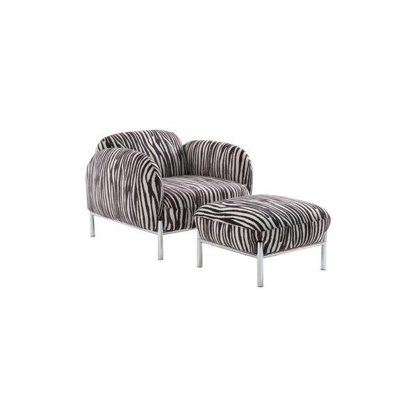 Taburet alb-negru Ramon – Jotex-image-4