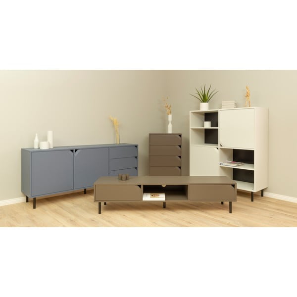 Bibliotecă albă 118x137 cm Corner - Tenzo-image-1