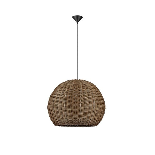 Lustră în culoare naturală din ratan ø 39 cm Rielo – Nova Luce