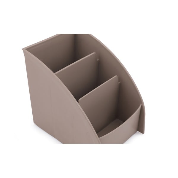 Organizator de baie bej pentru cosmetice din plastic – Hermia-image-3