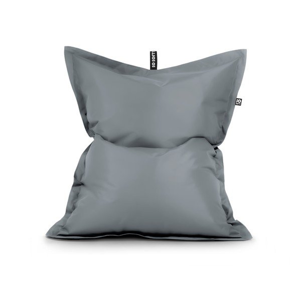 Fotoliu bean bag gri cu tapițerie din imitație de piele Pad XL – So Soft?