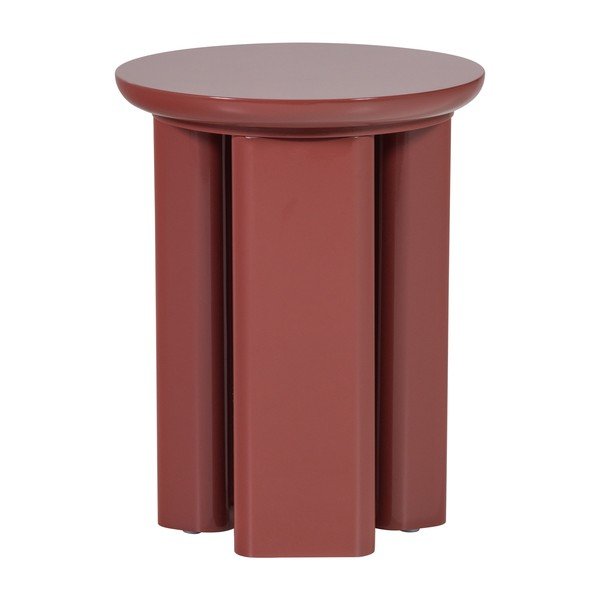 Măsuță auxiliară rotundă cu aspect lucios ø 40 cm Orivo – WOOOD-image-2