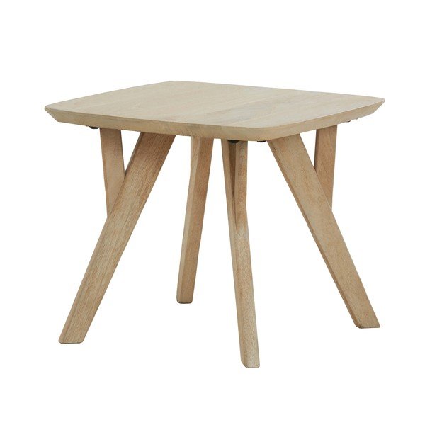 Măsuță auxiliară din lemn de mango 50x50 cm Quenza – Light & Living