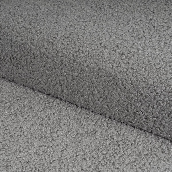 Taburet gri cu tapițerie din țesătură bouclé Folding – Casa Selección-image-1