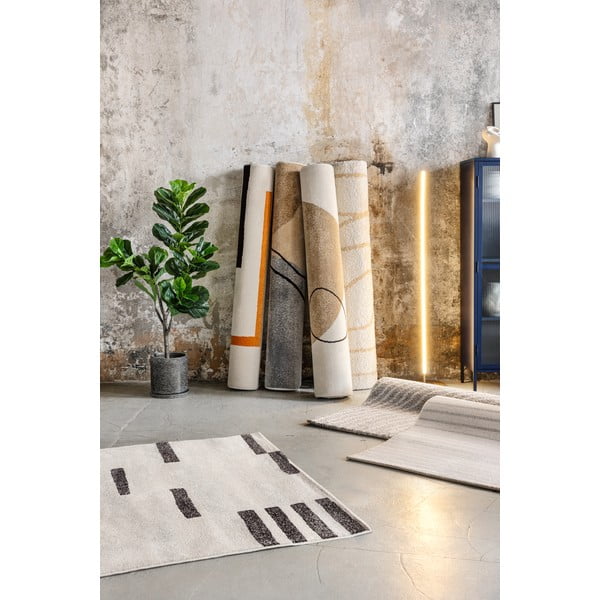 Covor gri/crem 160x230 cm Mosaica – Universal-image-3