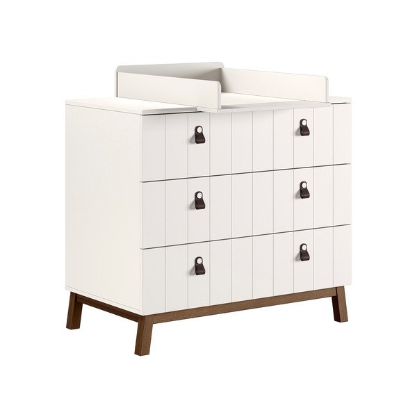 Comodă de copii bej cu masă de schimbat 98,5x94x57 cm Sezane – Vipack