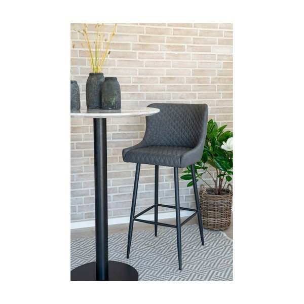 Scaun de bar gri închis 105 cm Dallas – House Nordic-image-4