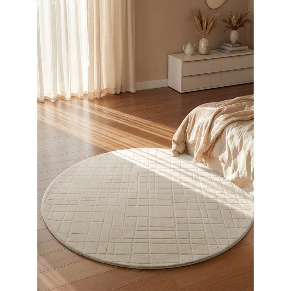 Covor crem rotund din lână ø 200 cm Kenso – Villeroy&Boch-image-1