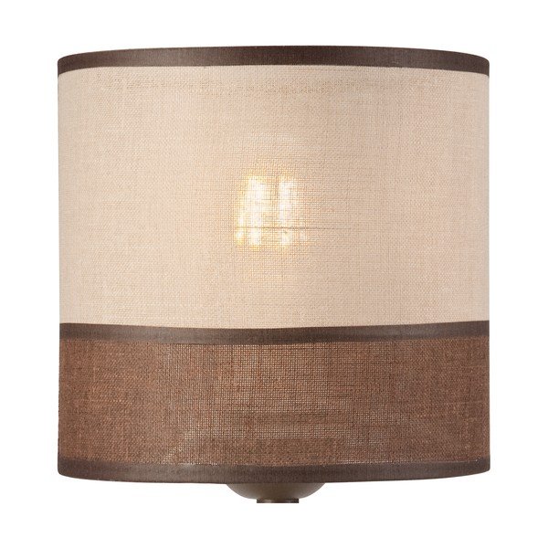 Veioză maro închis cu abajur textil (înălțime 30 cm) Andrea – LAMKUR-image-4