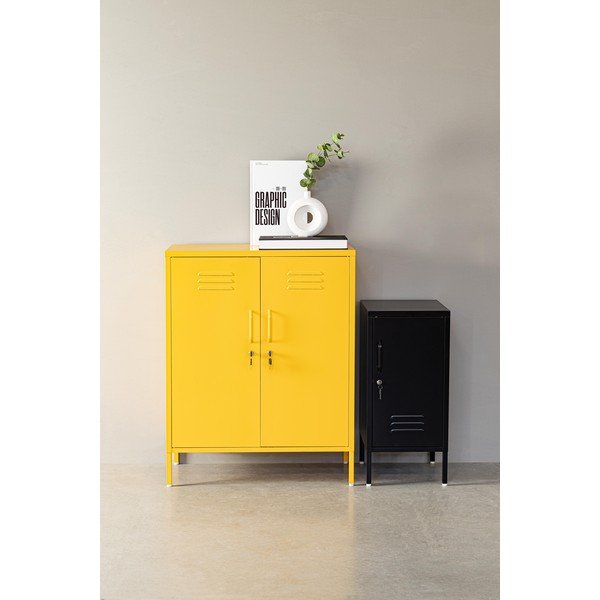 Dulap albastru deschis din metal cu încuietoare 35x76x40 cm Cambridge – Yes Everyday-image-1