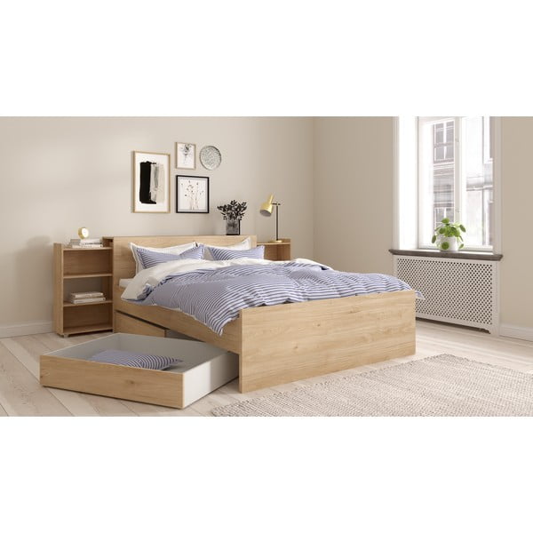 Tăblie de pat în culoare naturală 145x80 cm Naia – Tvilum-image-1