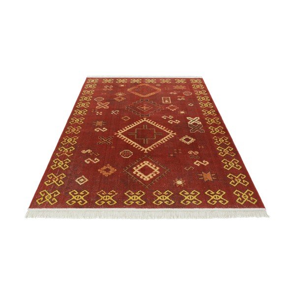 Covor cu bumbac reciclat Nouristan, 200 x 290 cm, roșu-image-3