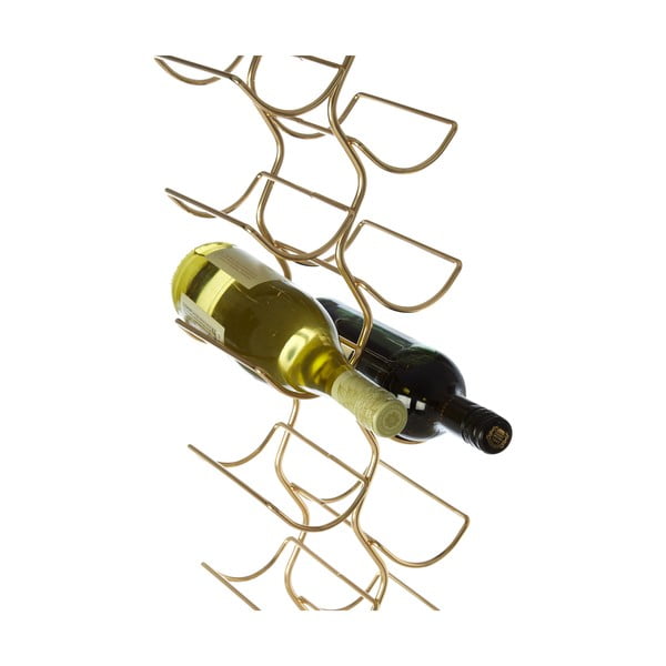 Raft pentru sticle de vin auriu din metal număr de sticle 12 Wren – Premier Housewares-image-3