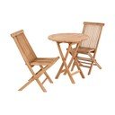 Set de dining pentru grădină în culoare naturală pentru 2 persoane Oviedo and Toledo – House Nordic