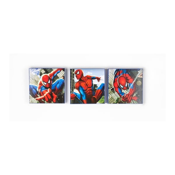 Set 3 tablouri Spiderman 30 x 30 cm 