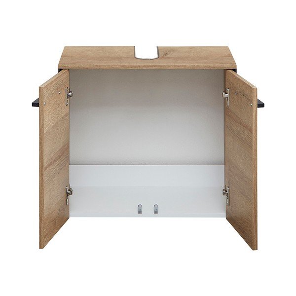 Dulap sub chiuvetă în culoare naturală suspendat cu aspect de lemn de stejar 53x60 cm Quickset 395 – Pelipal-image-3