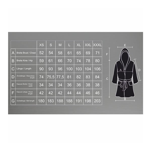 Halat baie unisex DecoKing Robby, mărime M, gri închis-image-3