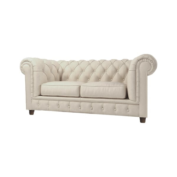 Canapea crem cu tapițerie din catifea 184 cm Cambridge – Ropez