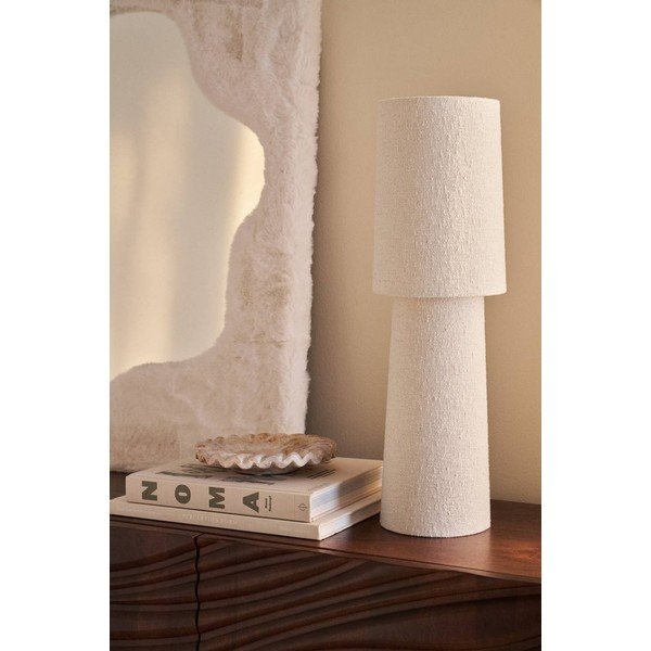 Veioză albă din material bouclé (înălțime 58 cm) Philo – Ellos Home-image-2