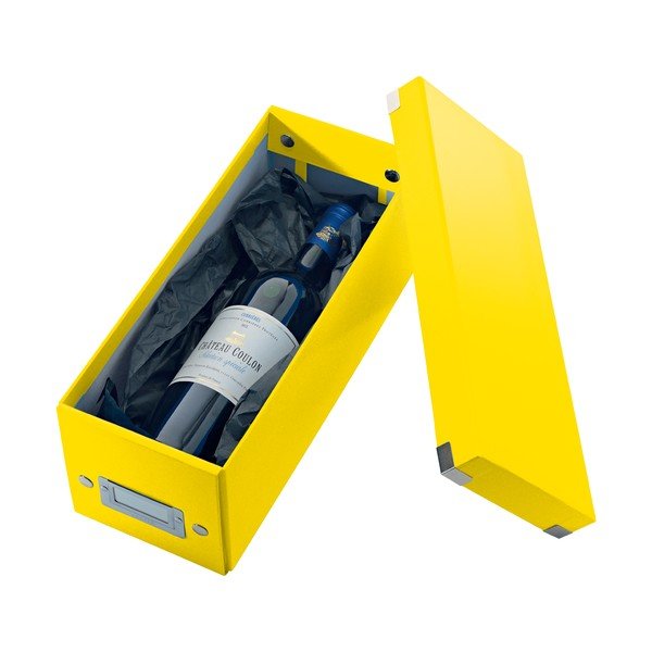 Cutie de depozitare galbenă din carton cu capac 14x35x14 cm Click&Store – Leitz-image-3