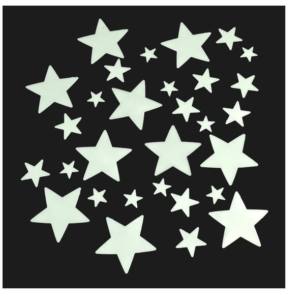 Set 30 decoraţiuni steluţe fosforescente Rex London-image-4