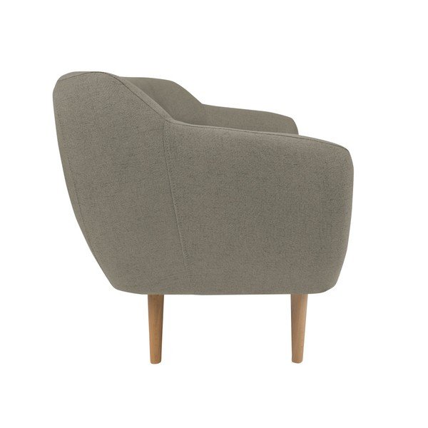 Canapea cu 2 locuri și picioare de culoare deschisă Mazzini Sofas Sicile, maro-image-3